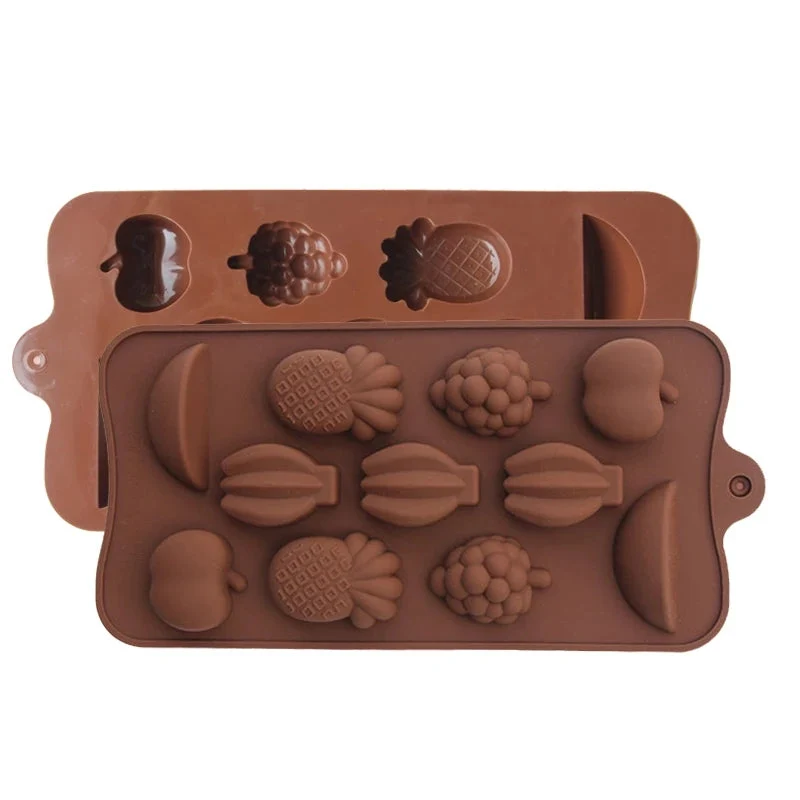 12-Cavity Tropical Fruit Silicone Chocolate Mold