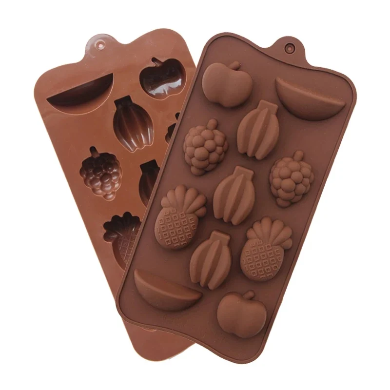 12-Cavity Tropical Fruit Silicone Chocolate Mold