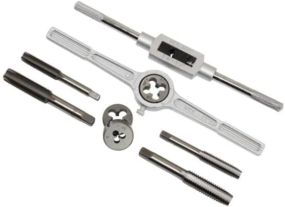 US PRO 2620 Metrisches Gewindeschneider-Set aus legiertem Stahl, M3-M12, Blau, 40-teilig