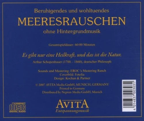Beruhigendes und wohltuendes Meeresrauschen, Audio-CD