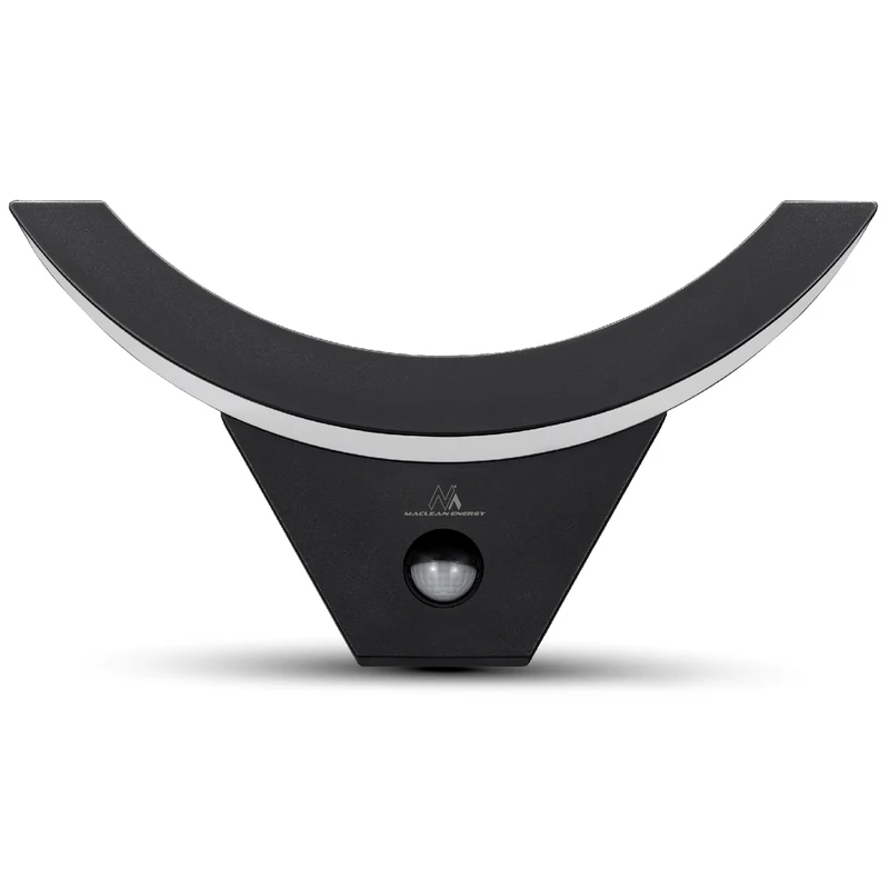 Maclean LED Motion Sensor Light, Infrared Motion Sensor, Black, 10W, IP54, 800 lm, MCE290 B, 2 pieces