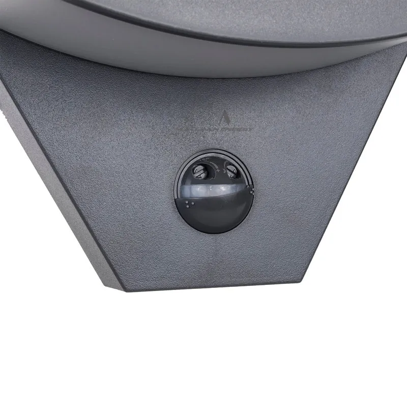 Maclean LED Motion Sensor Light, Infrared Motion Sensor, Gray, 10W, IP54, 800 lm, MCE290 GR, 2 pieces