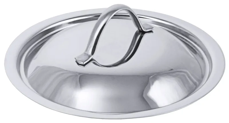 Edelstahl Deckel für Ø 12-50cm für Serie 2000 Kochtopf Bratpfanne Stielkasserolle