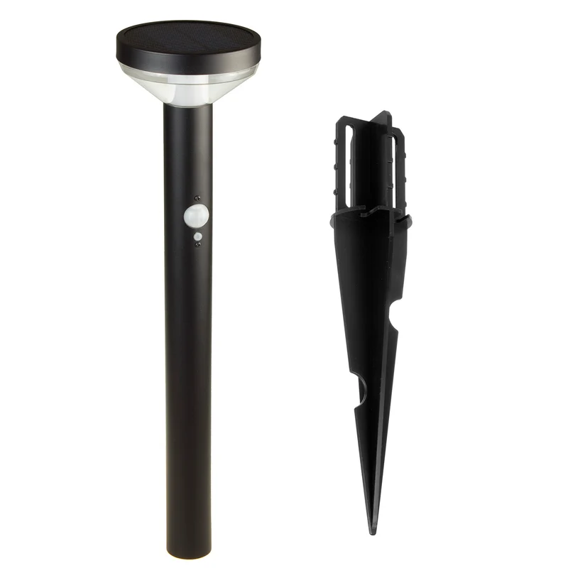 Maclean Solar LED Light, with sensor, 3 modes, plug-in, Li-ion 18650, IP44, 3.7V, 1200 mAh, Black, MCE465 B, 8 pieces