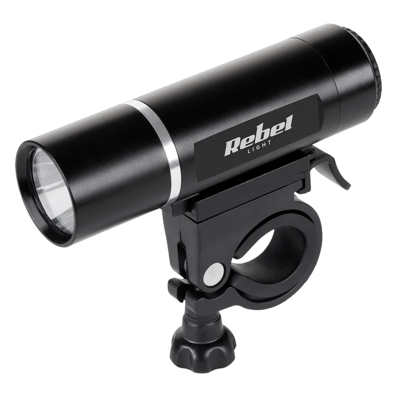 Rebel URZ0015 Bike Light Set Front 1x LED 3W + Rear 3x LED Battery Powered Bicycle Lamps