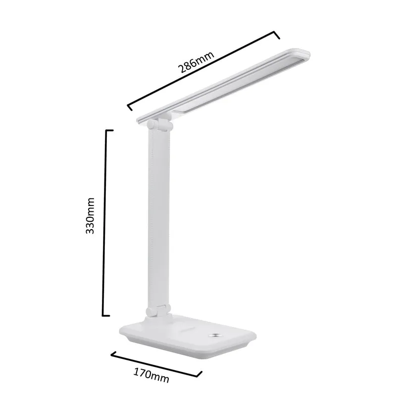 Maclean LED desk lamp, max. 9W, 220-240V AC, color changeable, dimmable, 450lm, MCE614 W