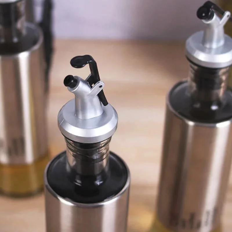 300ml Glass Oil Dispenser Bottle with Stainless Steel Pour Spout