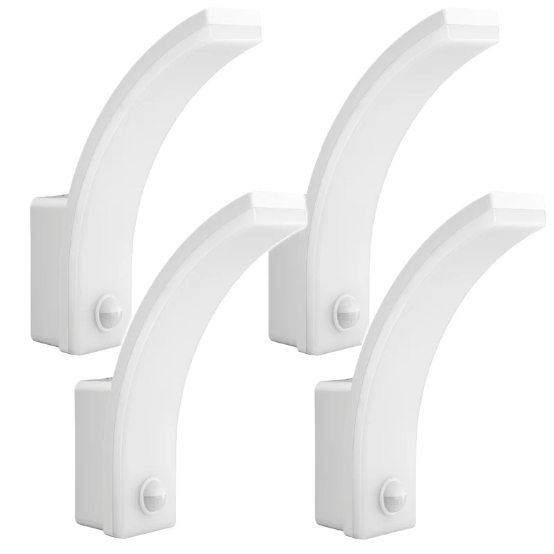Maclean motion sensor LED lamp, PIR motion sensor, white, 20W, IP65, 2000lm, neutral white (4000K) MCE512 W, 4 pieces