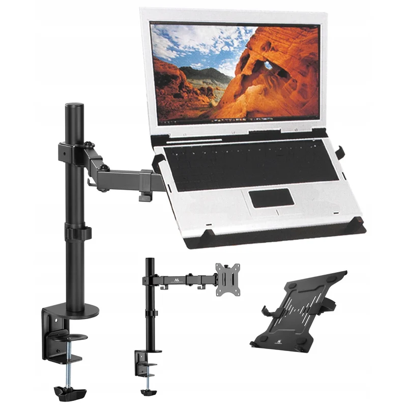 Maclean MC-883 swivel desk laptop mount for laptops between 10 and 15.6 inches