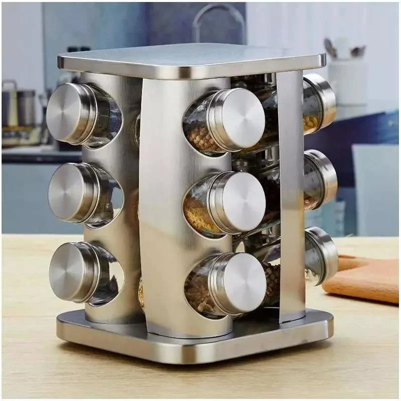 Spice Rack Revolving Base 12 bottles