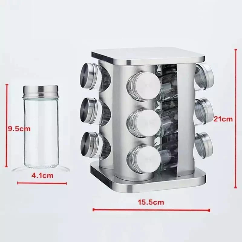 Spice Rack Revolving Base 12 bottles