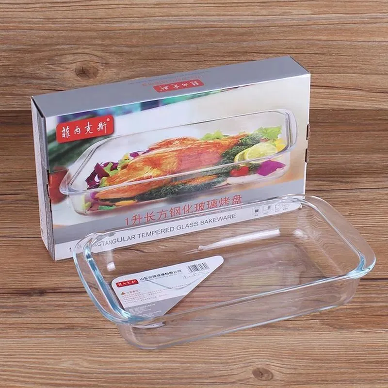 Rectangular Glass Roaster Borosilicate Heat & Cold Bakeware