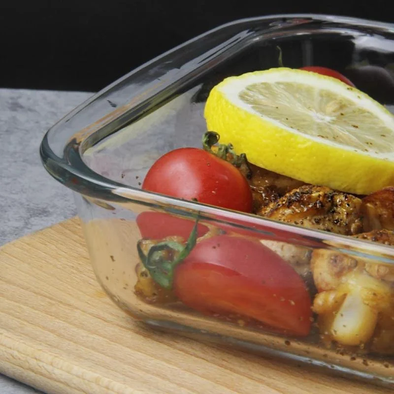 Rectangular Glass Roaster Borosilicate Heat & Cold Bakeware