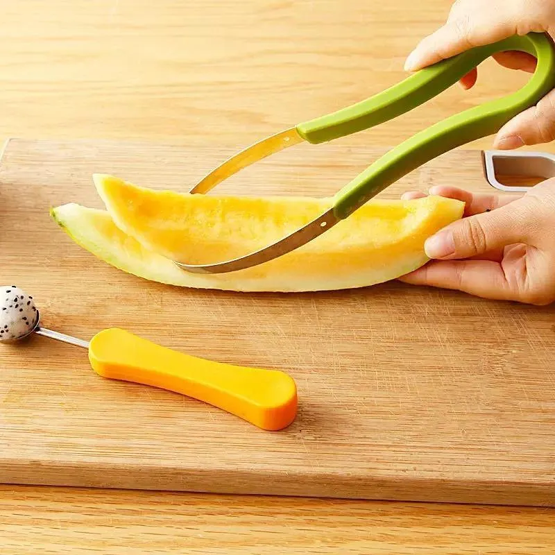 Fruit Carving Spoon 3 in 1 Slicer Scoop