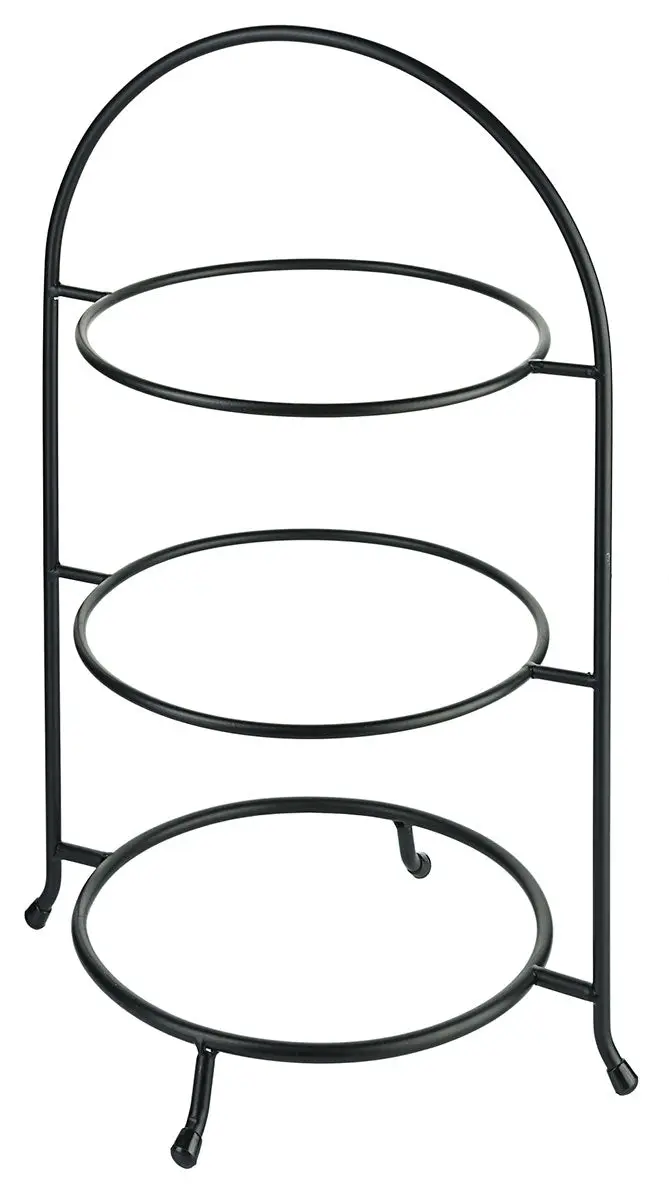 Telleretagere dreistufig schwarz für Teller 17,5-31 cm