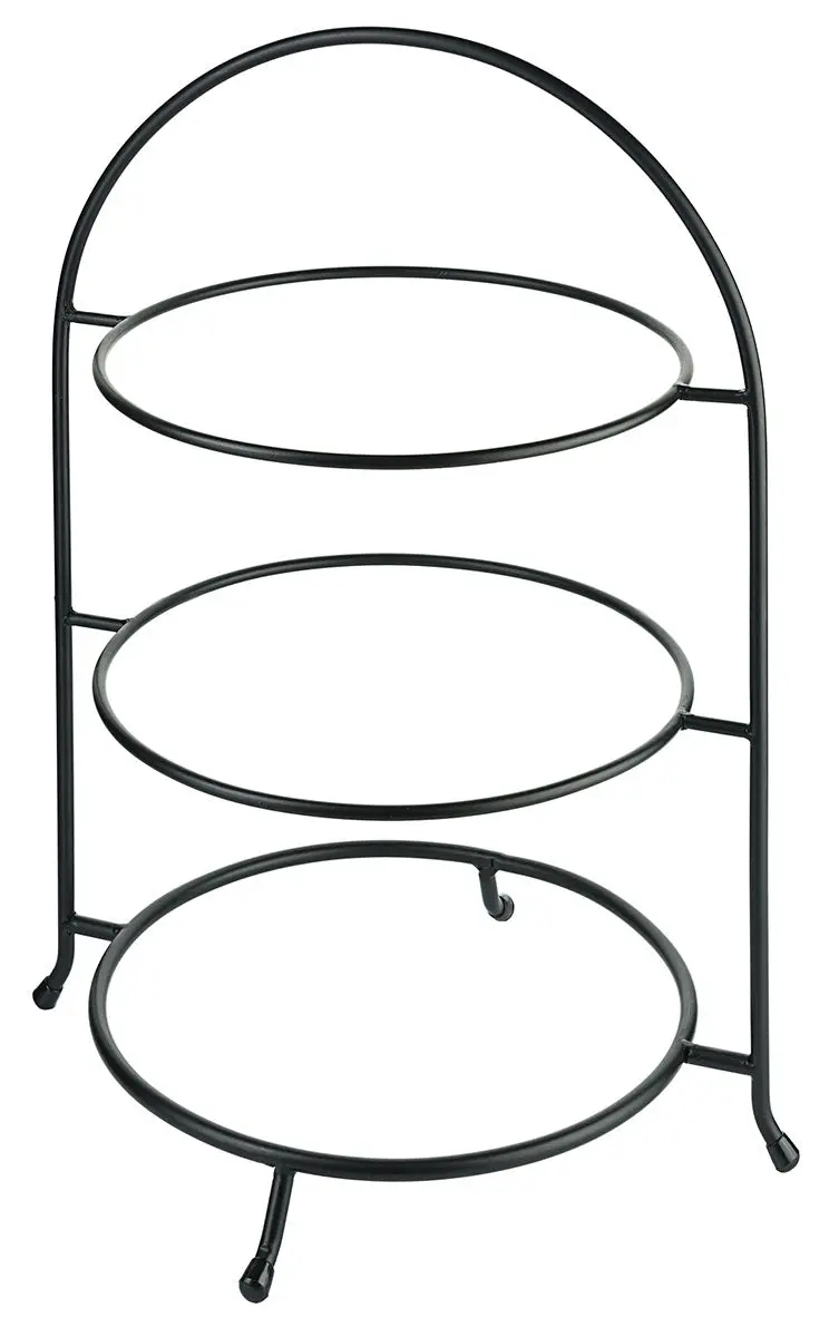 Telleretagere dreistufig schwarz für Teller 17,5-31 cm