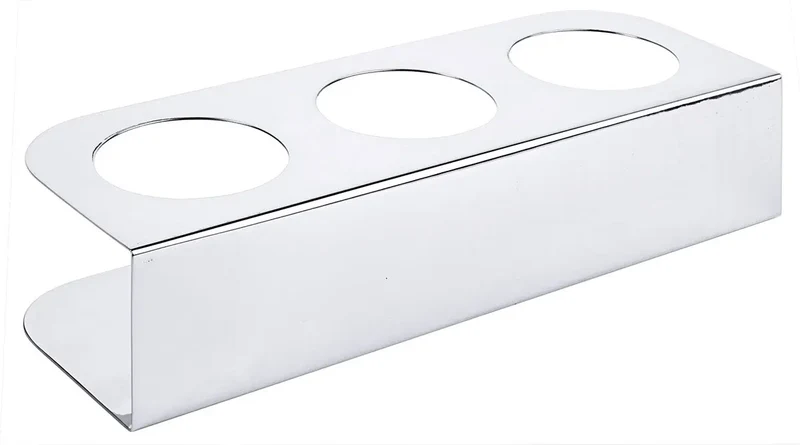 Edelstahl Gestell für Quetschflaschen 5,5-7,2cm 2 / 3 Loch