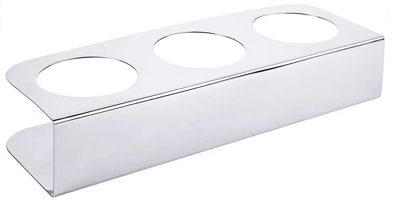 Edelstahl Gestell für Quetschflaschen 5,5-7,2cm 2 / 3 Loch