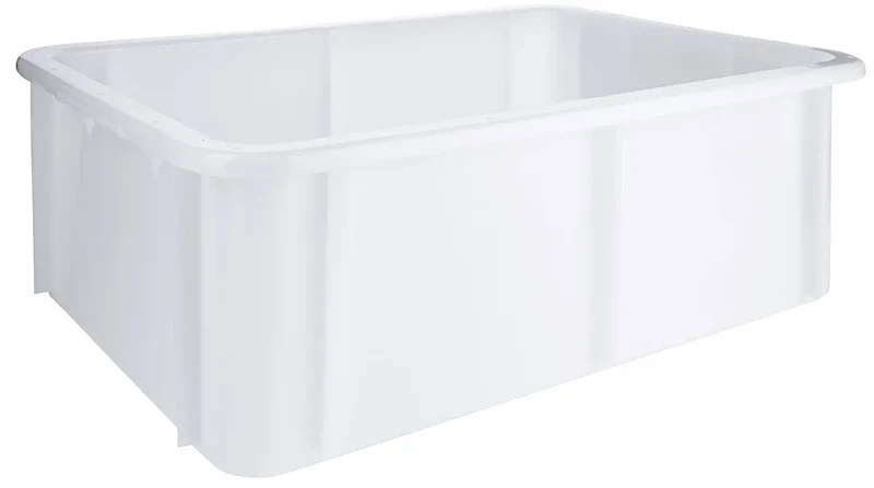 U-Rand Lebensmittelecht Stapelkasten weiß 30-60 Liter 600x400 cm