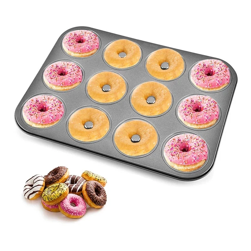 Donut Baking Tray Non Stick 12 Cups