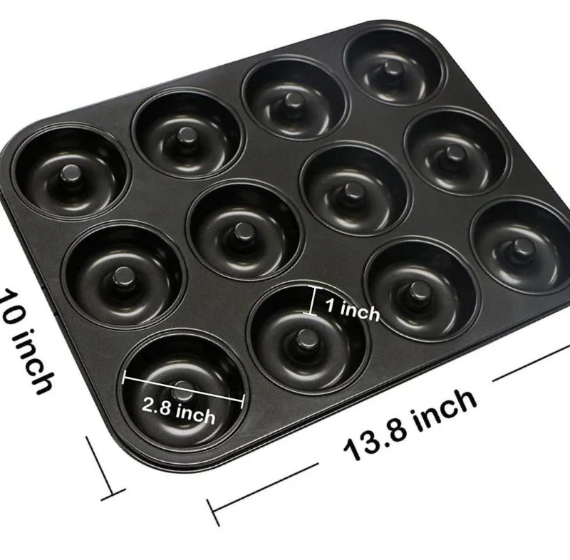 Donut Baking Tray Non Stick 12 Cups