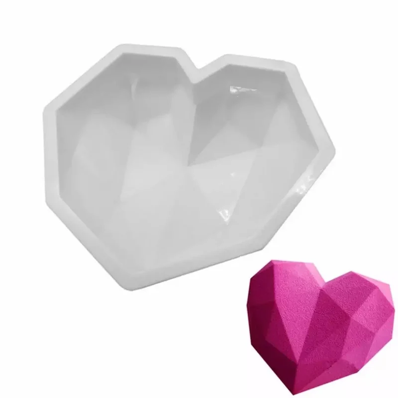 3D Heart Shape Silicone Candy Mould