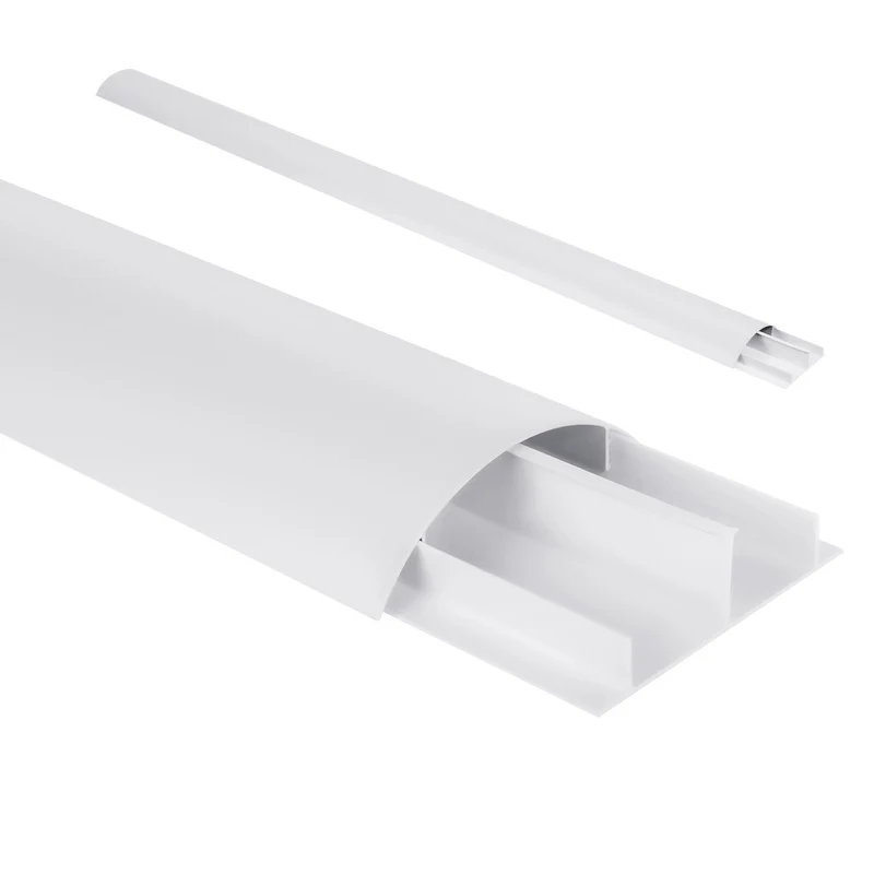 Maclean aluminum cable masking strip, 62x20x750mm, white, MC-814 W