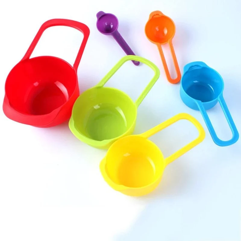 Measuring Cup Spoons Set 6 Pcs Plastic