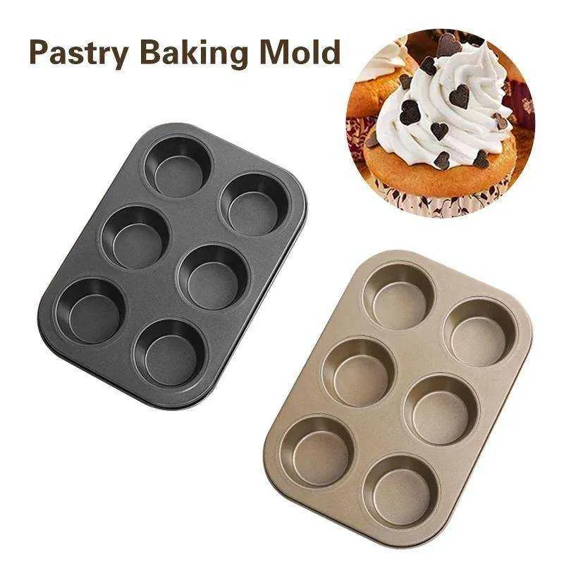 6 Cups Non Stick Cupcake Tray
