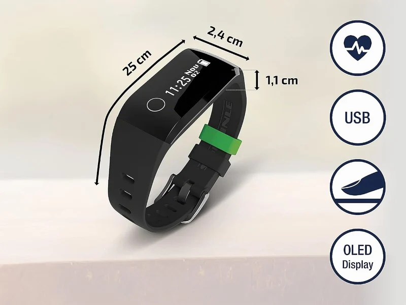 Soehnle Fitnesstracker Fit Connect 200 HR mit Bluetooth-Anbindung, Fitnessarmband mit bis zu 10 Tage