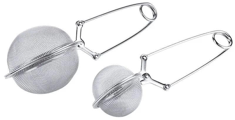 Edelstahl Teebrühsieb aufklappbar 4,5 bis 6,5 cm
