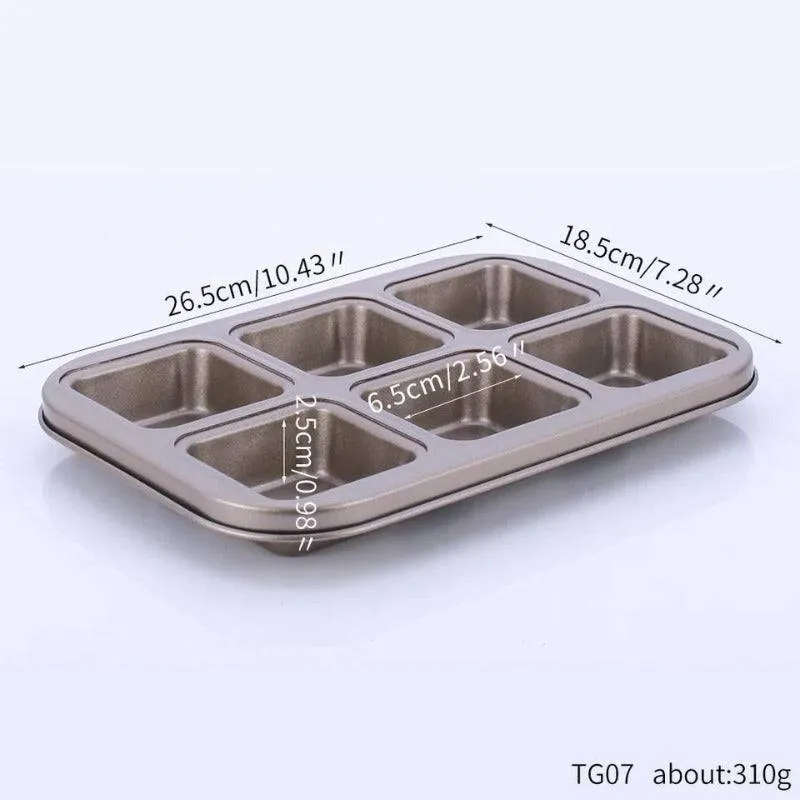 Brownie Tray Non Stick 6 Cups