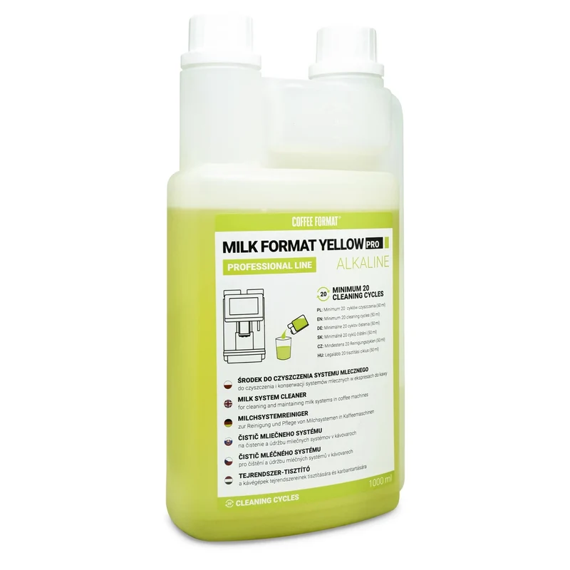 Milk system cleaner 1l, Coffee Format MILK FORMAT YELLOW PRO