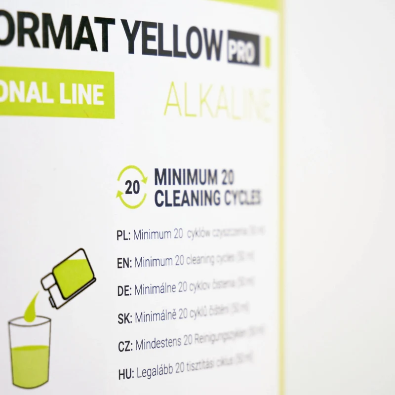 Milk system cleaner 1l, Coffee Format MILK FORMAT YELLOW PRO