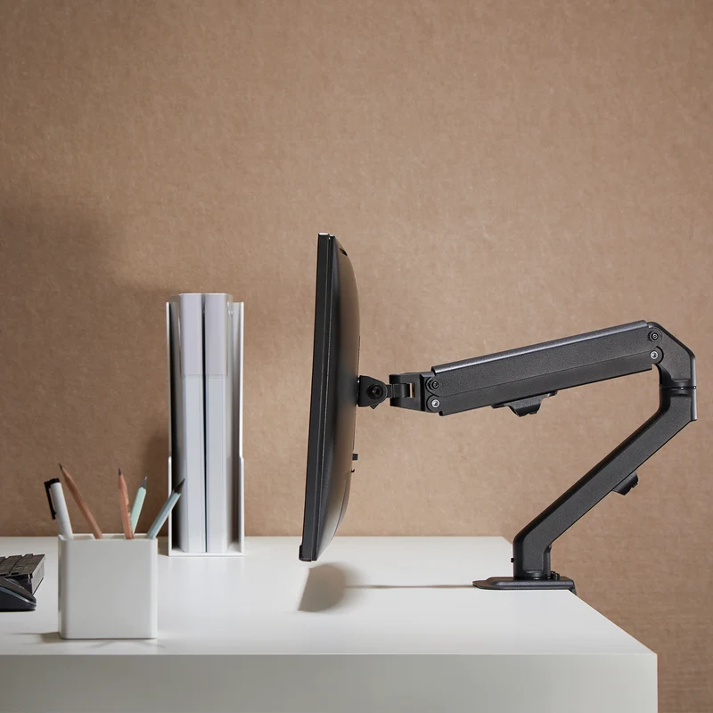 Maclean universal monitor desk mount, mechanical spring 17"-27" 7kg, VESA 75x75,100x100, MC-906