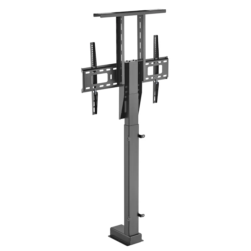 Maclean MC-866T Smart Motorized Electric TV Lift TUYA Mobile App Floor Mount Bracket Alexa Google Home 37''-80'' 60kg Cabinet VESA (EU plug)