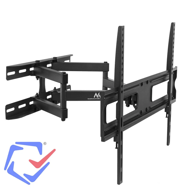 Maclean MC-762 TV Bracket Wall Mount Universal Swivel Adjustable Double Arm 37'' - 80" VESA LCD LED