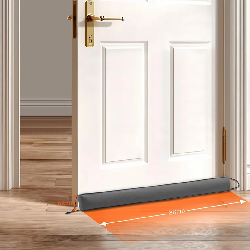 HBselect Zugluftstopper für Türen 81cm, Quader Türdichtung Unten, Zugluftstopper Windstopper Schutz