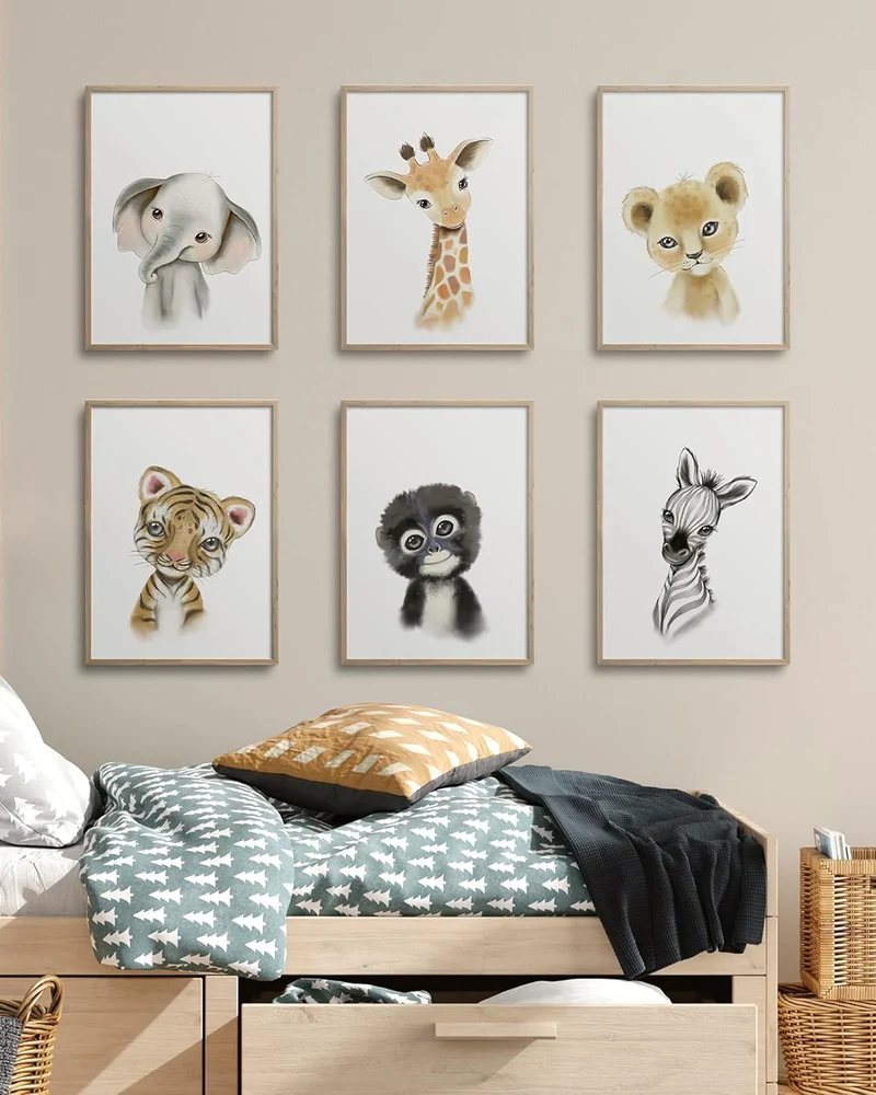 Hambient Poster Kinderzimmer - Bilder Babyzimmer Deko, Junge, Mädchen - Wandbilder, Kinderposter, De