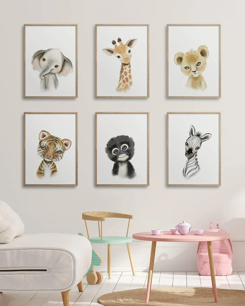 Hambient Poster Kinderzimmer - Bilder Babyzimmer Deko, Junge, Mädchen - Wandbilder, Kinderposter, De