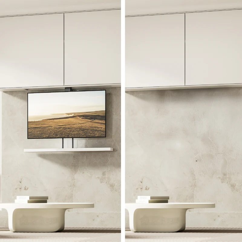 Maclean electric ceiling/floor mount, extendable, 43''-88'', VESA 600x400, max 60kg, 100-240V AC,50/60Hz