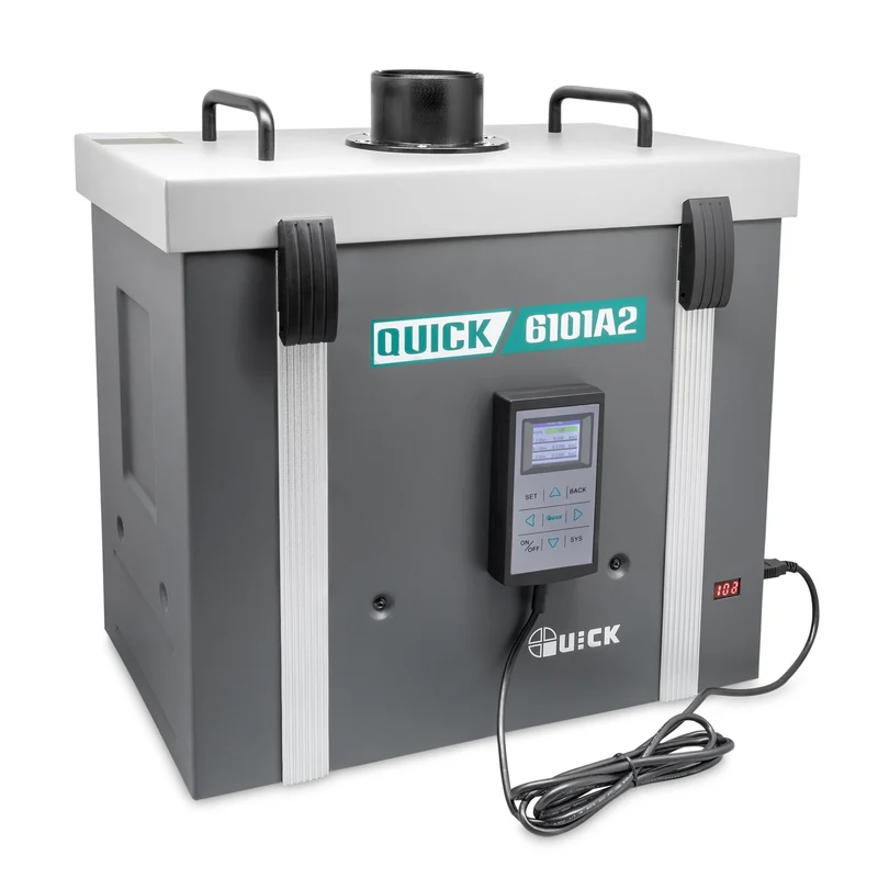 QUICK einarmiges Lötrauchfiltersystem 120W | 3-stufige Filtration mit Aktivkohle | 100 m³/h regelbar