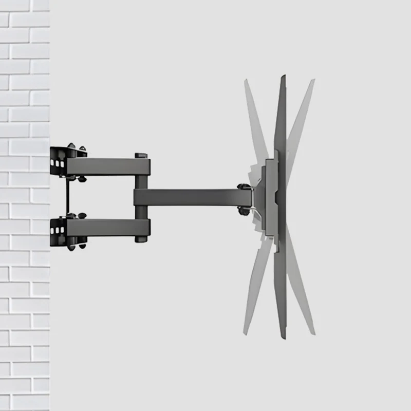 Maclean TV Mount, max VESA 400x400, 32-75", 50kg, horizontal and vertical angle adjustment, profile 80-380mm, black, MC-788