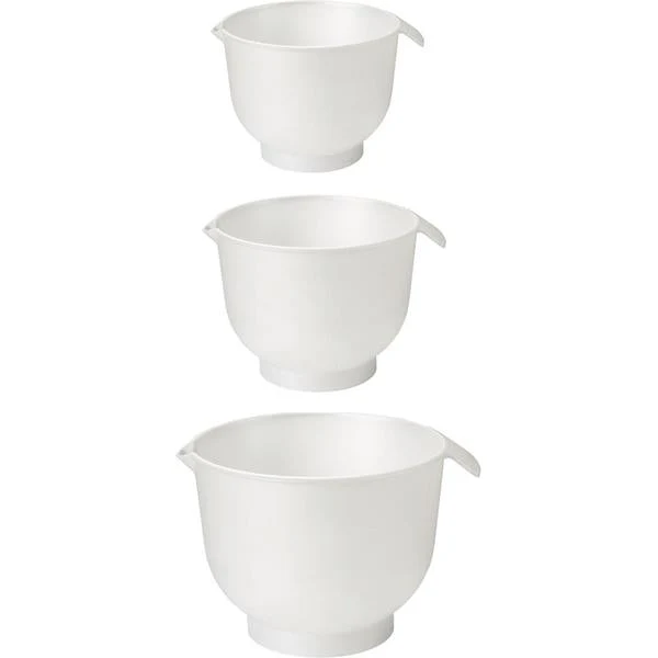 GastroMax – Mixa Line Rührschüsseln, 3-teilig – Weiß