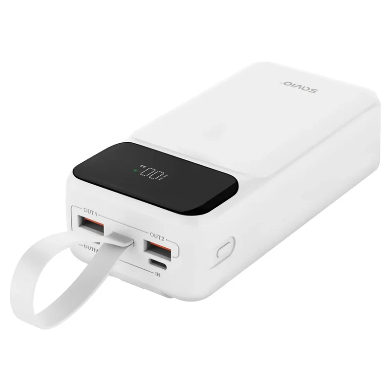 Powerbank SAVIO, 2 porty USB, 1 port USB-C, Quick Charge, Power Delivery, SAVBA-11