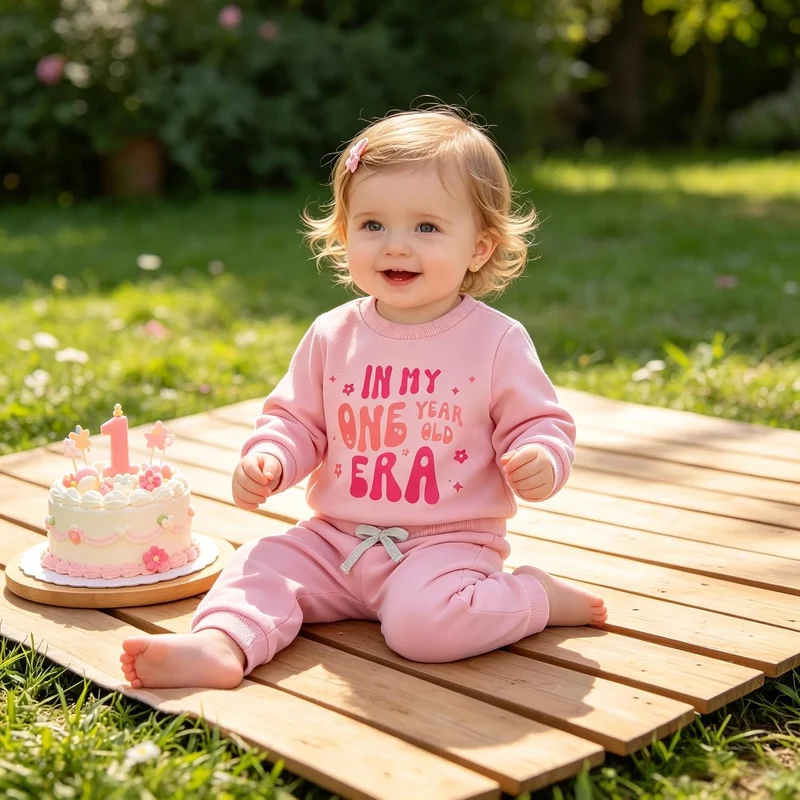 1. Geburtstag Mädchen Outfit Geschenk 1 Jahr Mädchen Geschenke 1 Geburtstag Mädchens Babykleidung Er