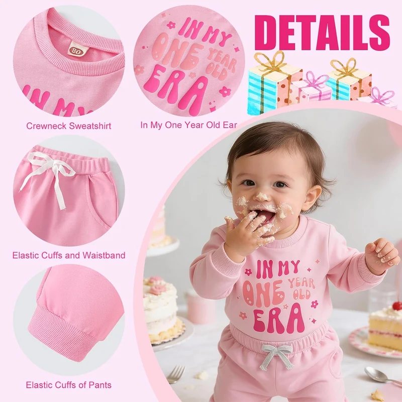 1. Geburtstag Mädchen Outfit Geschenk 1 Jahr Mädchen Geschenke 1 Geburtstag Mädchens Babykleidung Er