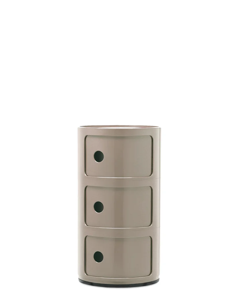 Kartell Componibili, Container 3-fächer, Taupe 3-fächer Taupe, 3-fächer Taupe