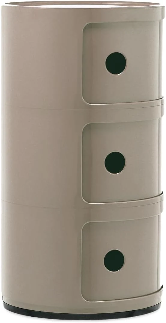 Kartell Componibili, Container 3-fächer, Taupe 3-fächer Taupe, 3-fächer Taupe