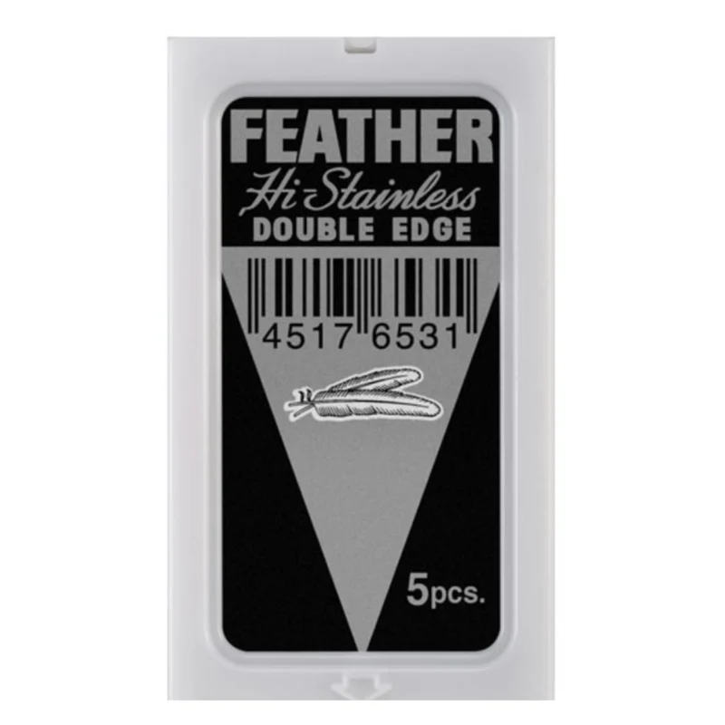 Feather razor blades, stainless steel, 5 pieces, standard, 71-S